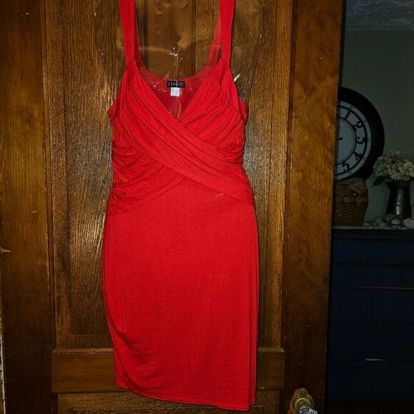 Venus Women’s S Red Sleeveless Bodycon Dress – Sexy Cocktail / Night-Out - Picture 1 of 8